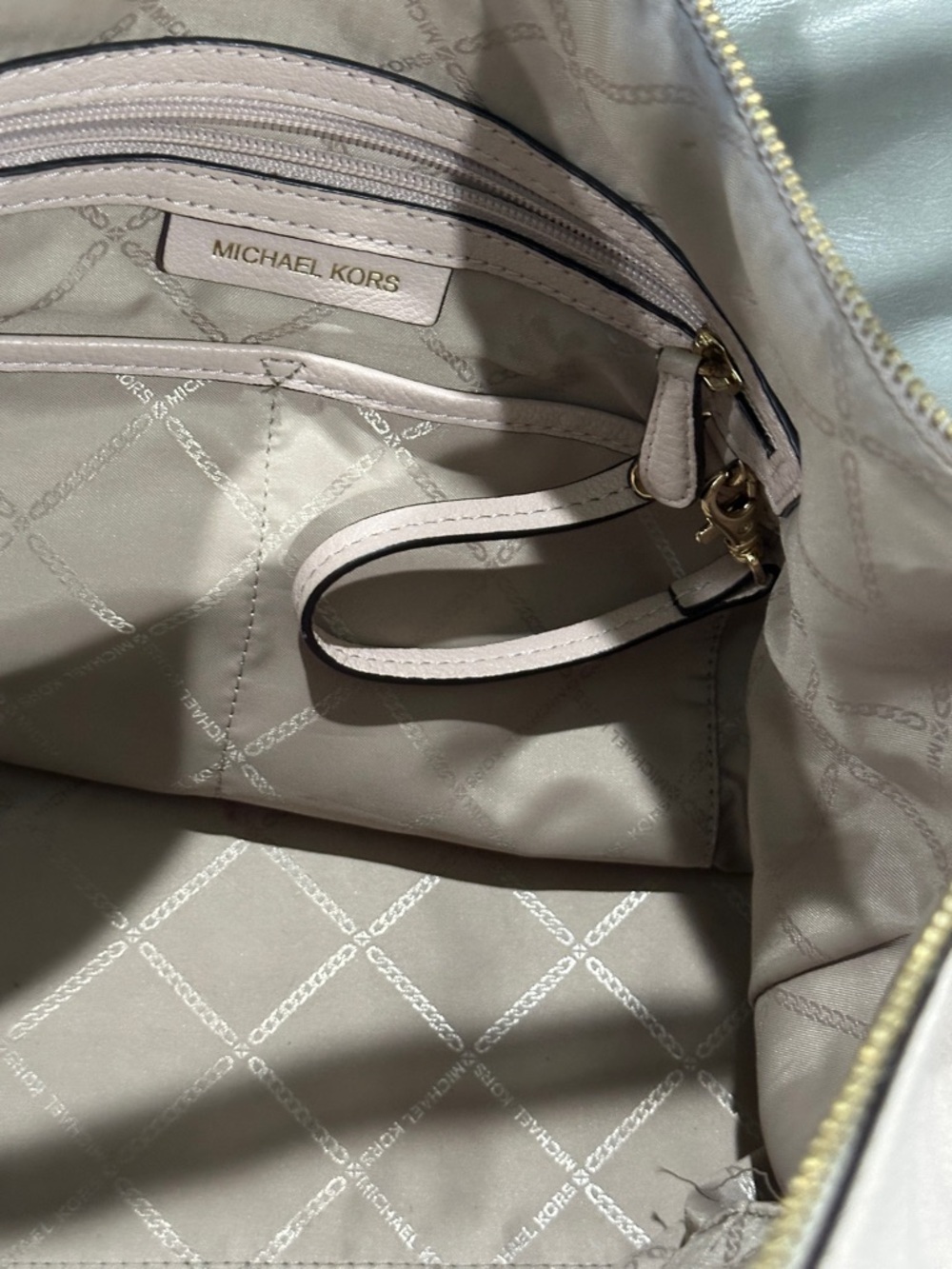 Soft Pink Michael Kors Lexington Large Pebbled Leather Shoulder Bag - Picture 7 of 8